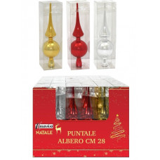 PUNTALE ALBERO ROSSO CM.28 (24pz)